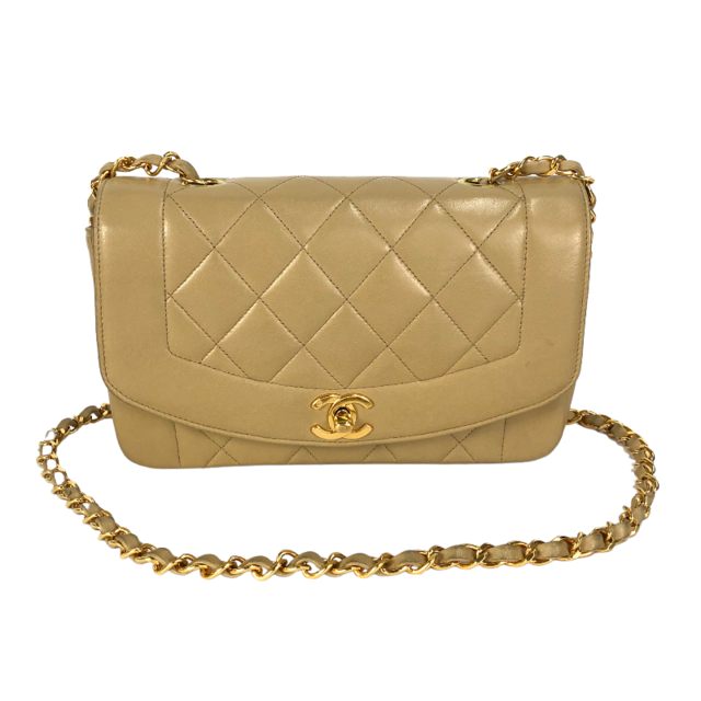 CHANEL - シャネル CHANEL ダイアナチェーンショルダーバッグ ショルダーバ【中古】