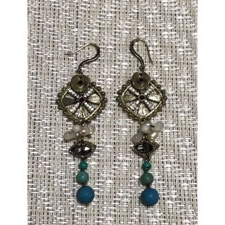 ジュジュ(joujou)のjoujou ジュジュ ターコイズ ロング ピアス(ピアス)