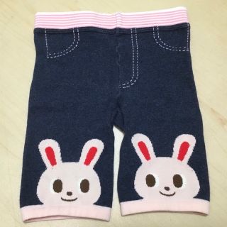 ミキハウス(mikihouse)のミキハウス　スパッツ　ズボン　子供　ベビー服　80  うさぎ　レギンス　デニム風(パンツ)