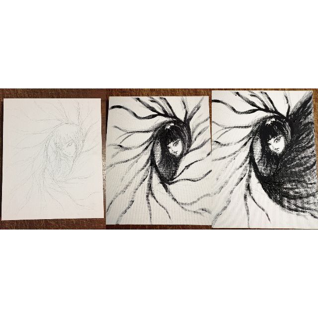 1点もの・原画】アクリル絵の具 絵画#3 約220mm×273mmの通販 by 1点もの・原画】アクリル絵の具 絵画#3 約220mm×273mmの通販 by