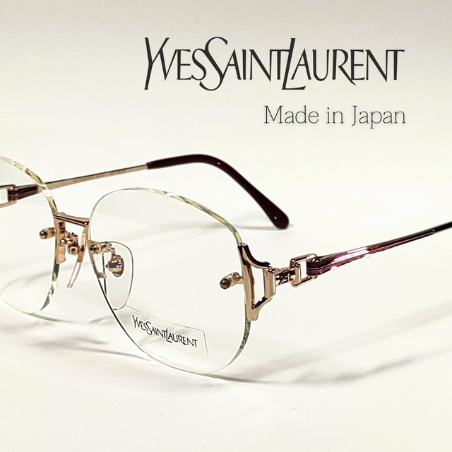 Yves Saint Laurent メガネフレーム ツーポイント 日本製 89-