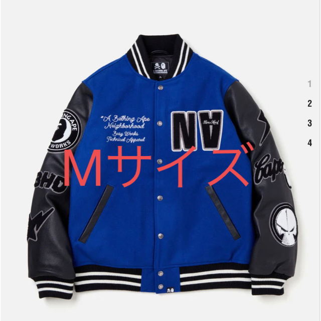 BAPE NBHD VARSITY JACKET NBHD ONLY Mサイズ