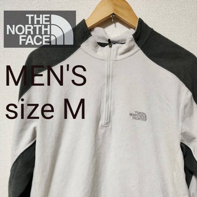 ノースフェイス THE NORTH FACE の白のフリース ハーフジップ