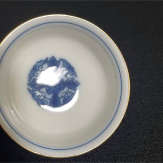 希少】有田焼 龍峯窯 祥瑞花丸紋酒器揃 酒急須 猪口 5客セット 象彦 盆