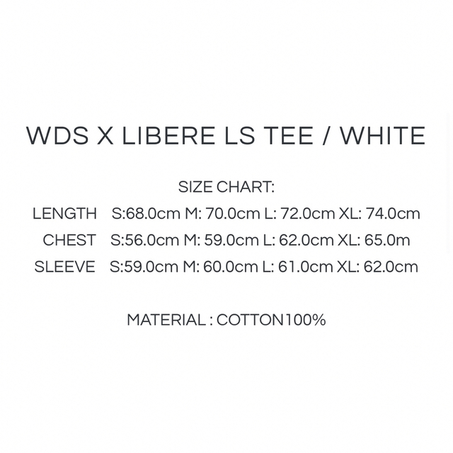 WIND AND SEA(ウィンダンシー)のWIND AND SEA WDS X LIBERE LS TEE / WHITE メンズのトップス(Tシャツ/カットソー(七分/長袖))の商品写真