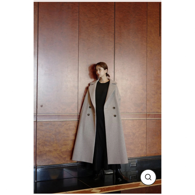 cislys Double chester cape wool coat