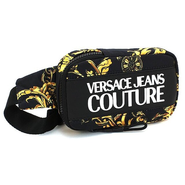 VERSACE JEANS COUTURE ボディバッグ バロック ブラック