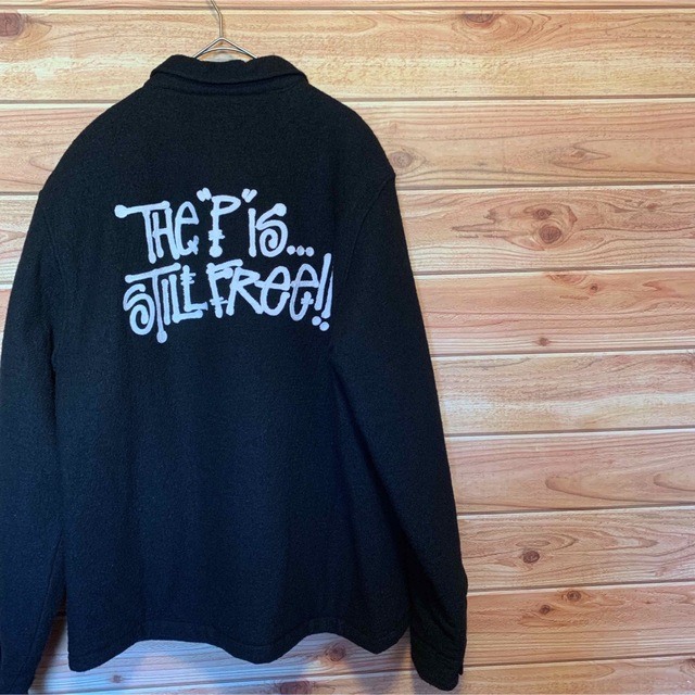 STUSSY ステューシー ジップジャケット ウールニット L SY21 刺繍 aps