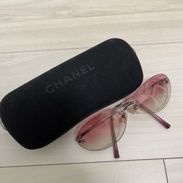 CHANEL シャネル　サングラス　メガネ　ピンクグラデーション