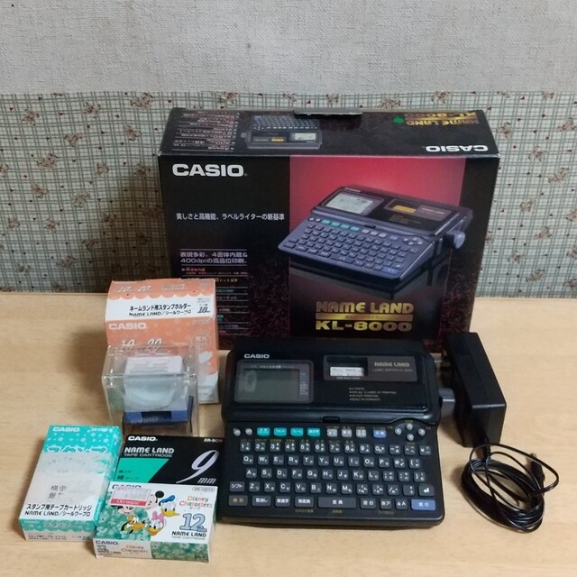 CASIO ネームランド KL-8000 テープセット スタンプホルダー