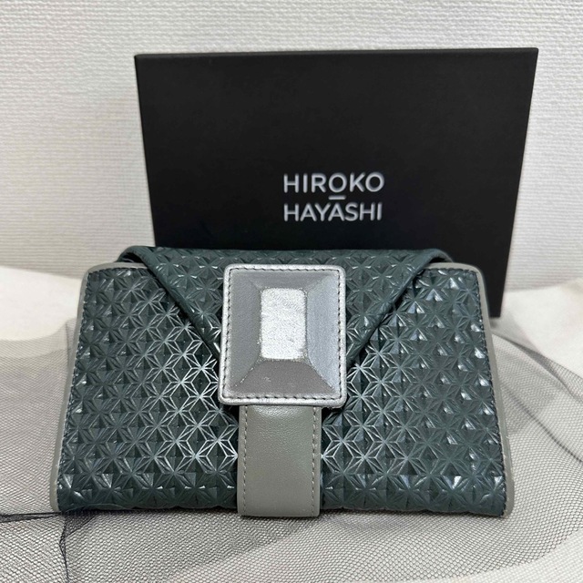 hiroko hayashi ミニ財布 グリーンCARATI財布