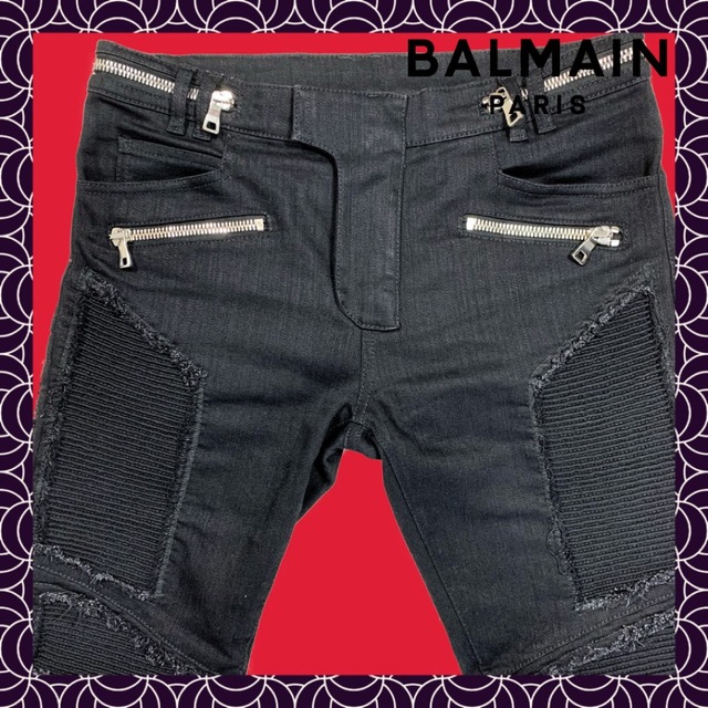 BALMAIN(バルマン)の【新品大特価/定価19.4万円】BALMAIN バイカー パネル パンツ メンズのパンツ(デニム/ジーンズ)の商品写真