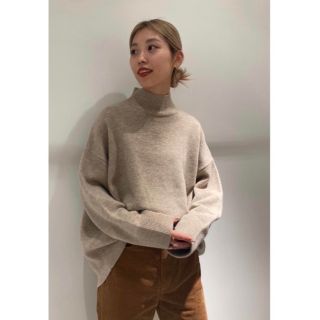 ブラックバイマウジー(BLACK by moussy)のBLACK BY MOUSSY トリニティバックラウンドトップス(ニット/セーター)