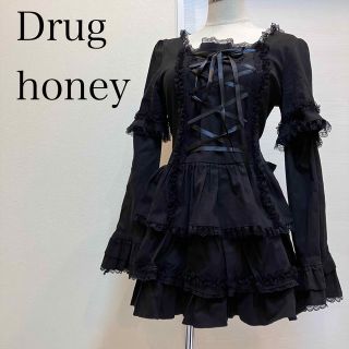 ドラッグハニー　drug honey ゴスロリ　ワンピース(ひざ丈ワンピース)