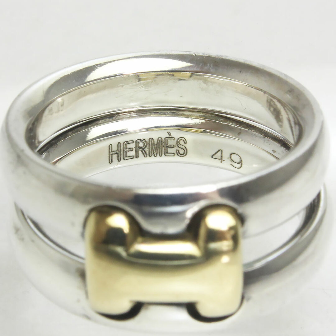 Hermes - エルメス オランプ リング 指輪 49 #8.5号 SV925 K18YG 750 