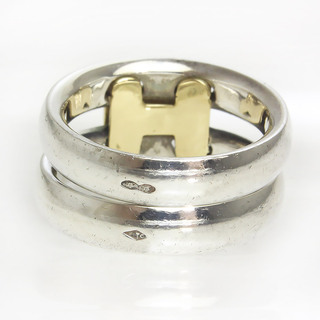 Hermes - エルメス オランプ リング 指輪 49 #8.5号 SV925 K18YG 750 ...