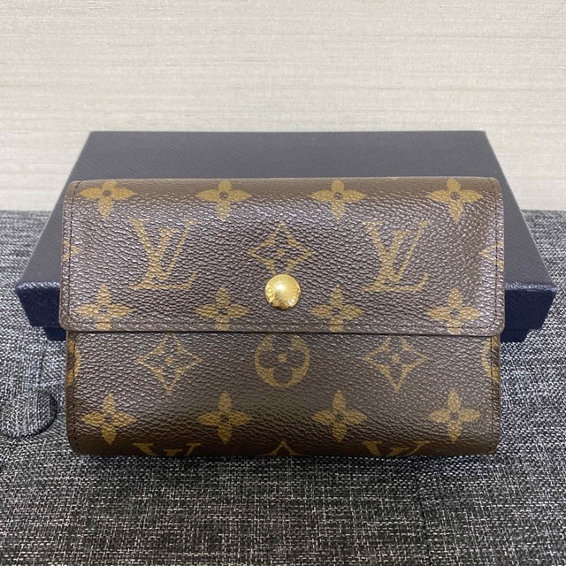 希少・美品】ルイ・ヴィトン LOUIS VUITTON モノグラム三つ折り財布-