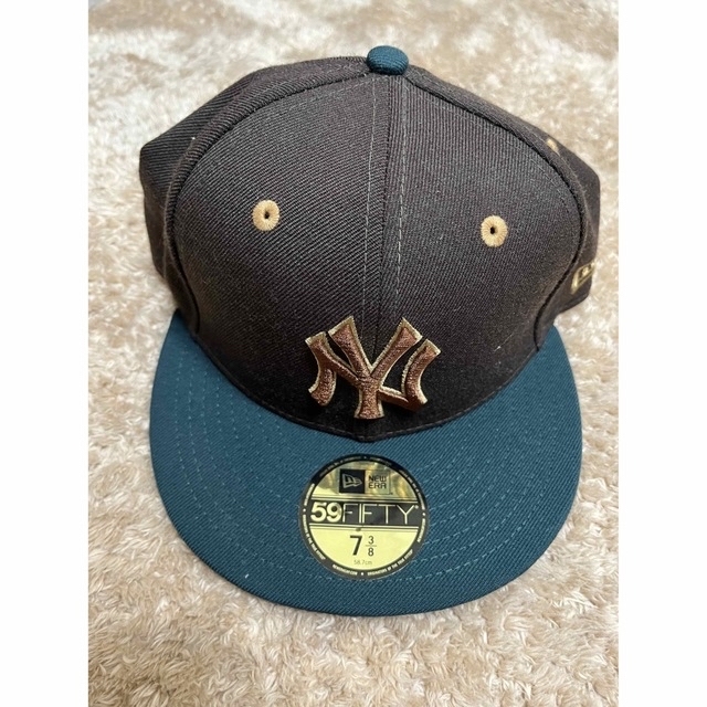 希少 大きめ 黒 7 3/4】jjjjound NEWERA new era-