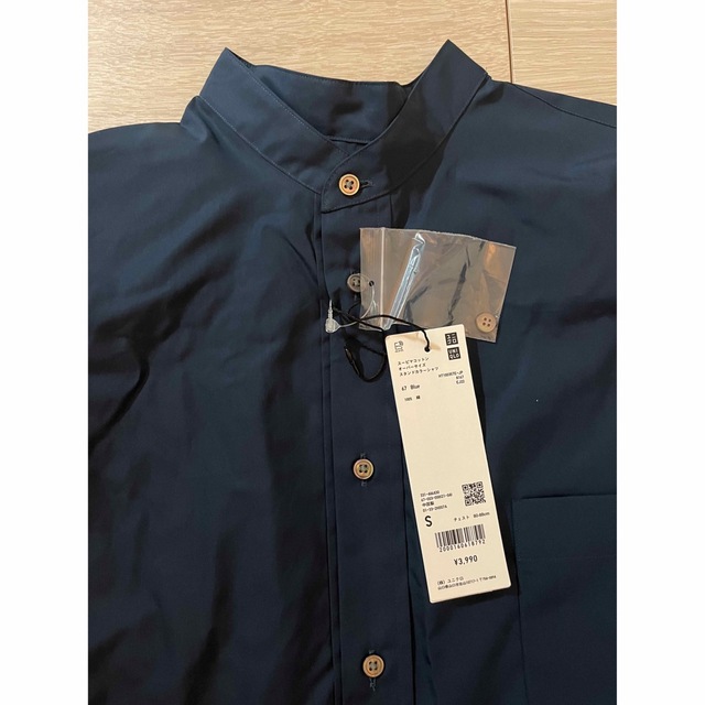 UNIQLO(ユニクロ)のユニクロ　＋J スーピマコットンオーバーサイズ　カラーシャツ　Blue　新品未　 メンズのトップス(シャツ)の商品写真
