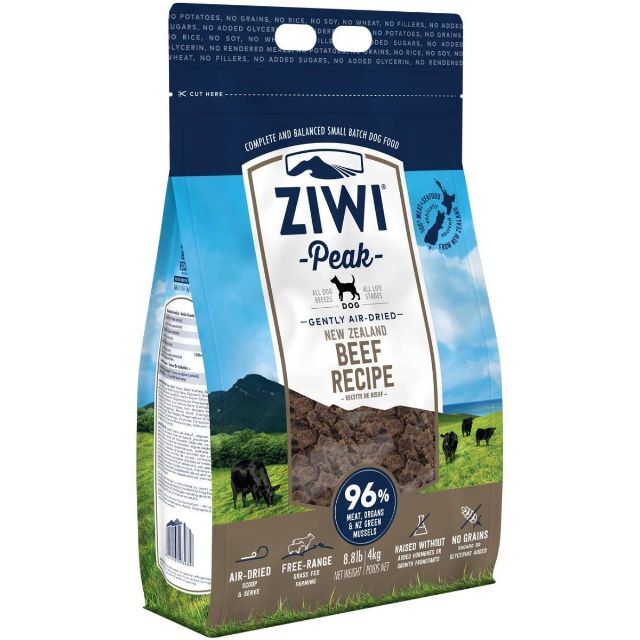 ZiwiPeak（ジウィピーク）ドッグフード グラスフェッドビーフ 4kg 犬用