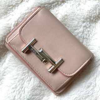 トッズ(TOD'S)のTODS トッズ　三つ折り財布　ピンク(財布)