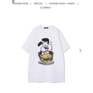 アンダーカバー(UNDERCOVER)のverdy undercover Tシャツ　Lサイズ(Tシャツ/カットソー(半袖/袖なし))