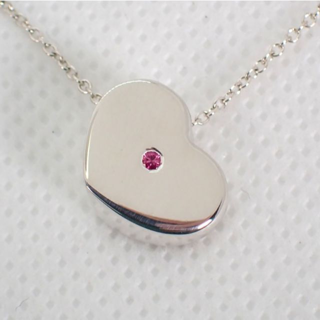 Tiffany & Co. - ティファニー 925 ルビー ハート ペンダント/ネックレス[g968-90］