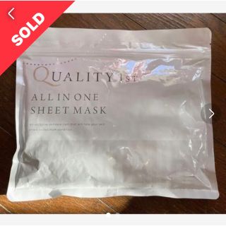 クオリティファースト(QUALITY FIRST)の《新品》QUALITY 1st クオリティーファースト オールイン シートマスク(パック/フェイスマスク)