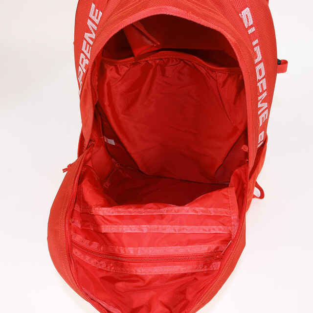 Supreme(シュプリーム)のSupreme シュプリーム コーデュラナイロン バックパック Backpack 18SS レッド 赤 カバン BOXロゴ リュック【メンズ】 メンズのバッグ(バッグパック/リュック)の商品写真
