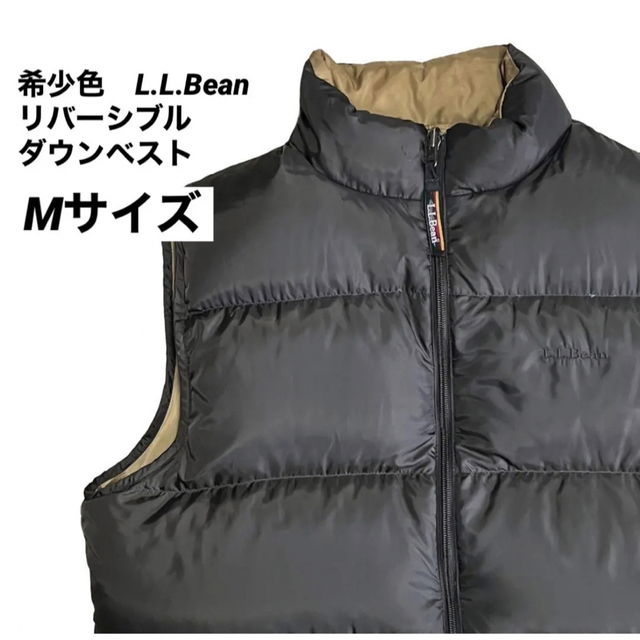 特販オンライン 希少色 L.L.Bean リバーシブル グース ダウン