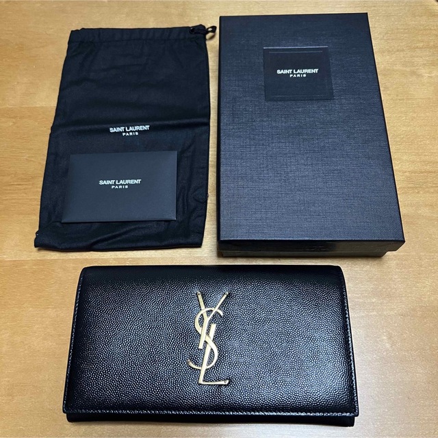 YSL サンローランパリ 長財布 財布 ブラック