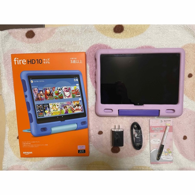 Fire HD10キッズモデル　ラベンダー　中古品 スマホ/家電/カメラのPC/タブレット(タブレット)の商品写真