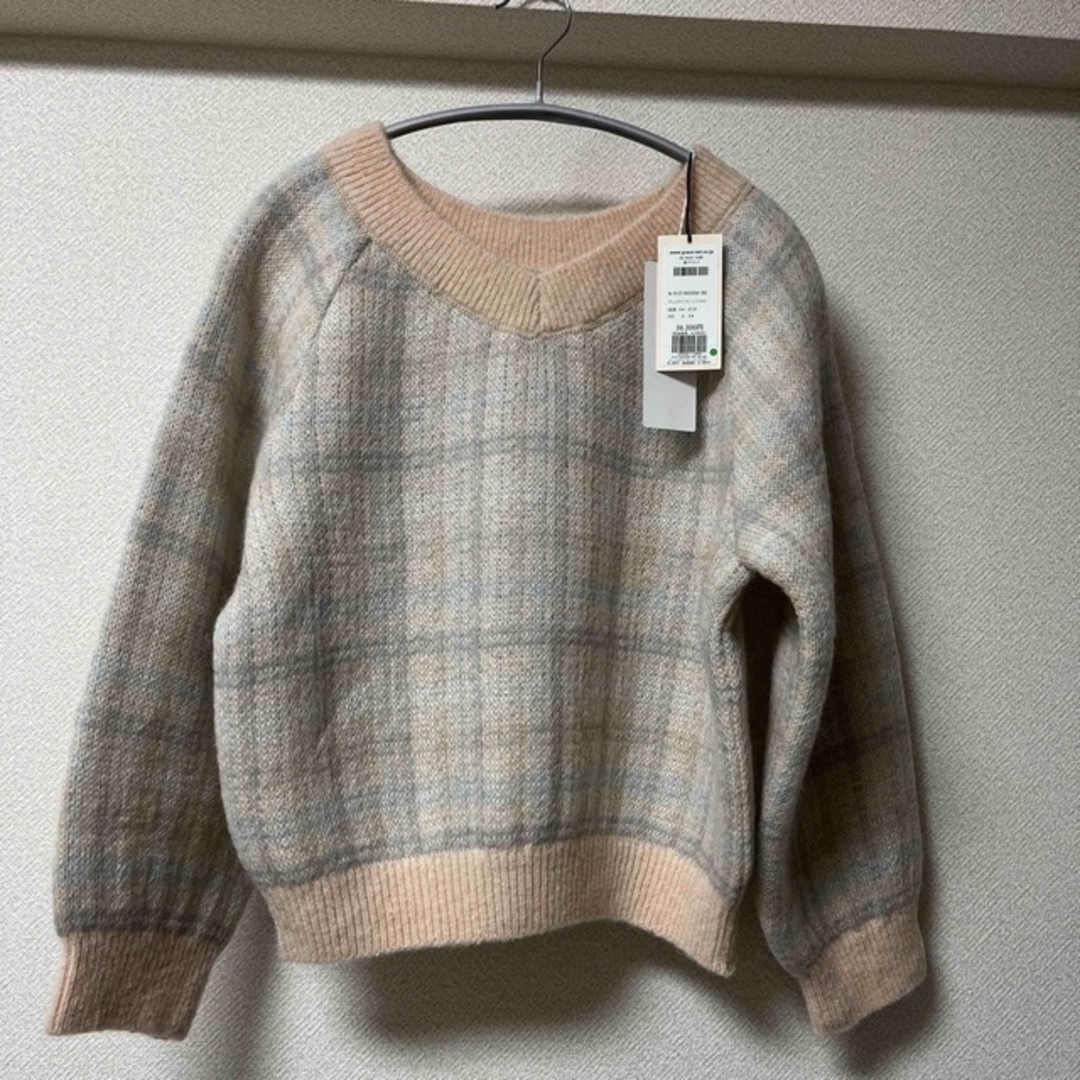 ベストセラー激安 GRACE CONTINENTALモヘヤチェック&ビジューボタンマキシワンピース