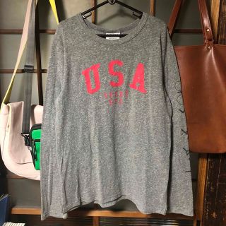 ユナイテッドアローズ(UNITED ARROWS)の【USA製】rxmance ロマンス 別注袖ラインロングTシャツ 杢 レプリカ(Tシャツ/カットソー(七分/長袖))