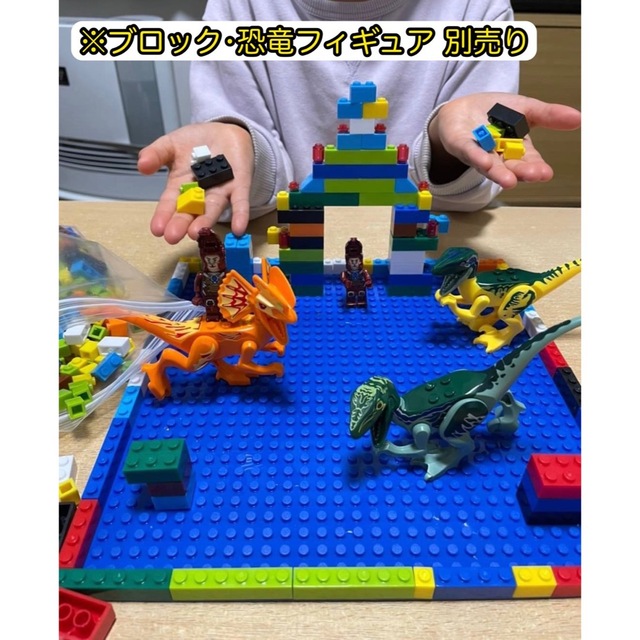 【新品♪】レゴ互換 ブロック 基礎板☆ブルー LEGO クラシック 知育 キッズ/ベビー/マタニティのおもちゃ(積み木/ブロック)の商品写真