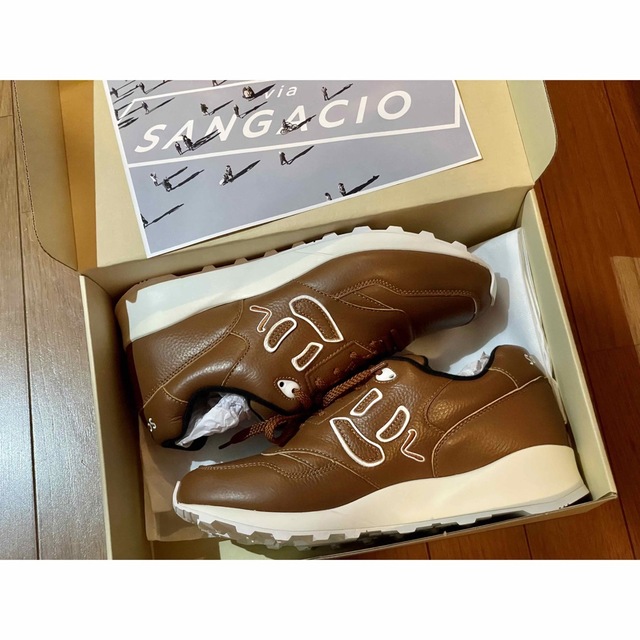 美品 サンガッチョ SANGACIO にく“BBQ”スニーカー Brown 24