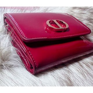 Christian Dior - 超美品 ※Dior ※クリスチャンディオール 赤 三つ折り