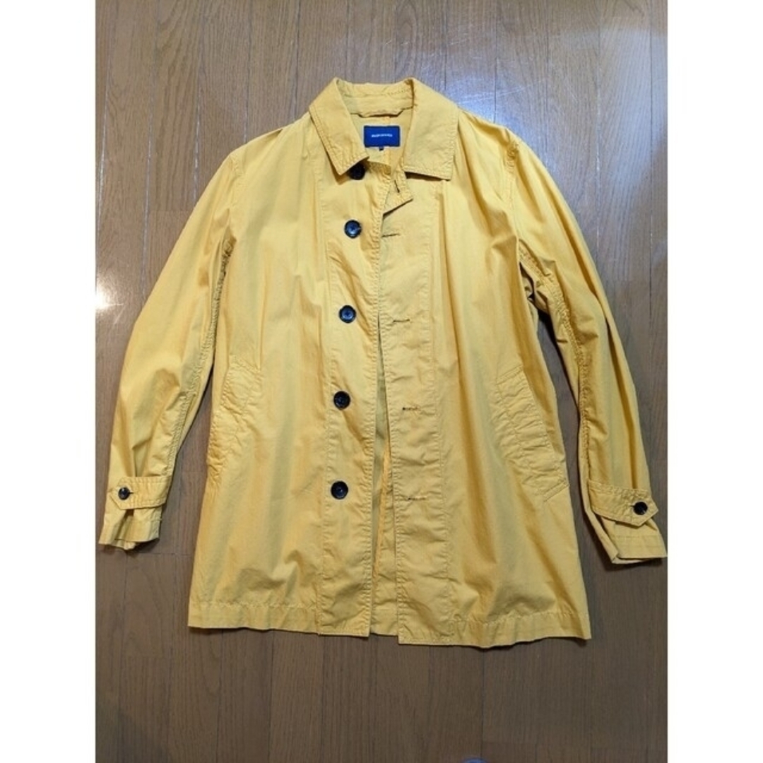 UNION STATION ステンカラーコート レインコート サイズ3 イエロー メンズのジャケット/アウター(ステンカラーコート)の商品写真