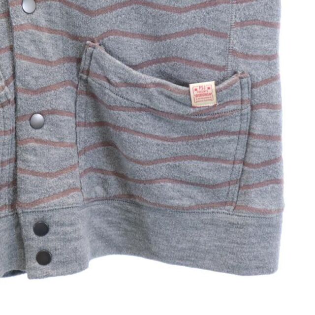 ポールスミス ボーダー柄 ジャケット S グレー系 Paul Smith メンズ 【中古】 【230114】