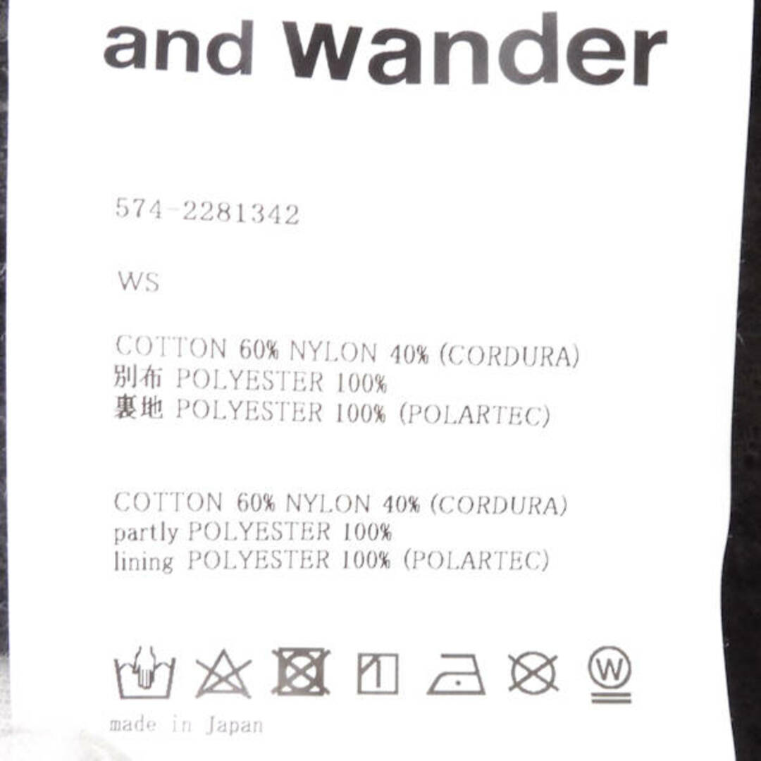 and wander(アンドワンダー)の美品 and wander アンドワンダー DANNER×and wander 574-2281342 フィールドパーカー マウンテンパーカー グレー WS コットン 他 ダナー コラボ フード ジャケット レディース AM3835B2  レディースのトップス(パーカー)の商品写真