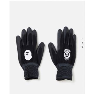 ネイバーフッド(NEIGHBORHOOD)の2個　ネイバーフッド　ベイプ　エイプ軍手グローブNBHD BAPE GLOVE(手袋)