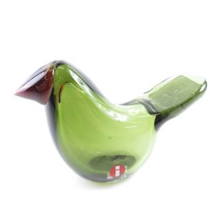 イッタラ(iittala)の未使用 iittala イッタラ Birds by Toikka（バード バイ トイッカ） シエッポ モスグリーン・コッパー 1点 無鉛ガラス 北欧 フィンランド インテリア オブジェ SU3583D (置物)