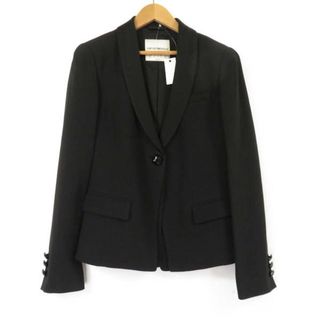 アルマーニ(Armani)の美品 EMPORIO ARMANI アルマーニ elite P2G02T P2002 テーラードジャケット ブラック 42 L アセテート他 レディース AY3135B1 (ロングコート)