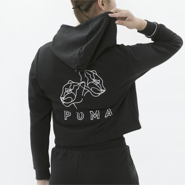 PUMA(プーマ)のプーマ トップス スウェットフーディー スウェットパーカー ジャージ 部屋着 レディースのトップス(パーカー)の商品写真