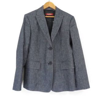 マックスマーラ(Max Mara)の美品 maxmaraSTUDIO マックスマーラ ジャケット 38 S リネン コットン他 レディース AC1094B1 (ロングコート)