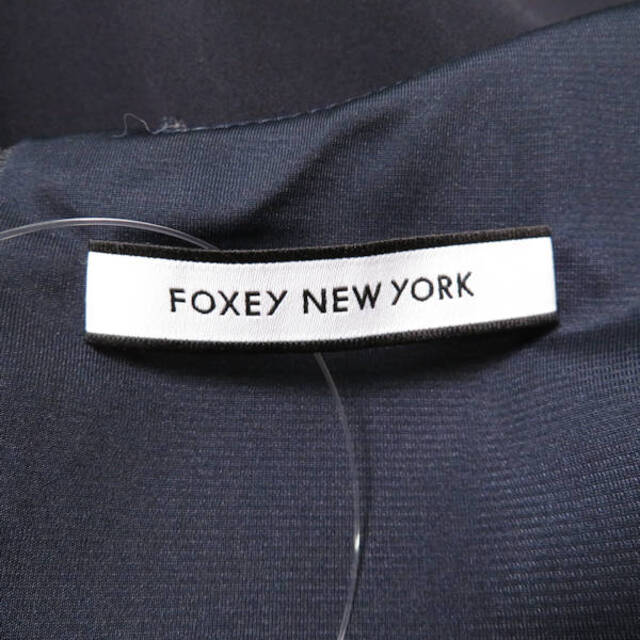 FOXEY(フォクシー)の美品 FOXEY NEW YORK フォクシー 39852 ワンピース ネイビー 38 S トリアセテート 他 ノースリーブ レディース AM3864A58  レディースのワンピース(ミニワンピース)の商品写真