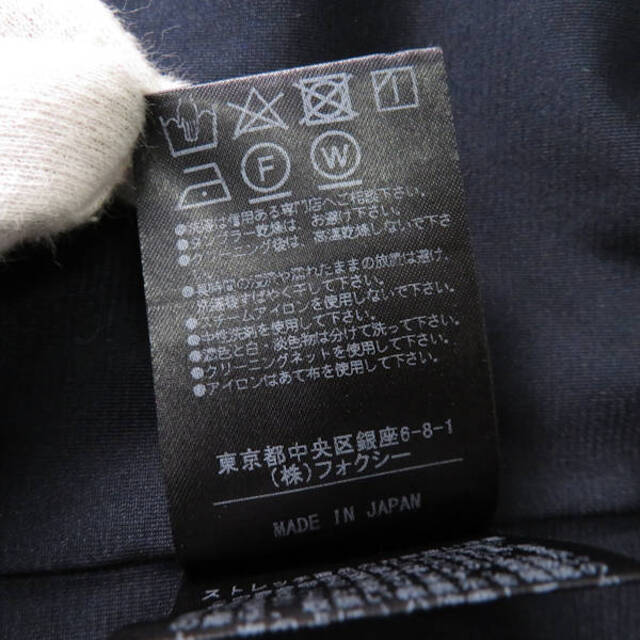 美品 FOXEY NEW YORK フォクシー 39852 ワンピース ネイビー 38 S トリアセテート 他 ノースリーブ レディース AM3864A58