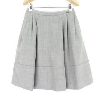 フォクシー(FOXEY)の美品 FOXEY フォクシー Skirt Lily 35688 スカート グレー系 38 コットン100％ レディース AY2885A58 (ミニスカート)