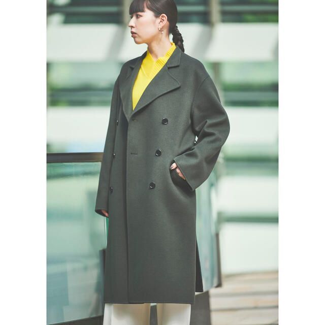 theory(セオリー)のセオリー Luxe New Divide DB Belt Coat DF J レディースのジャケット/アウター(ロングコート)の商品写真