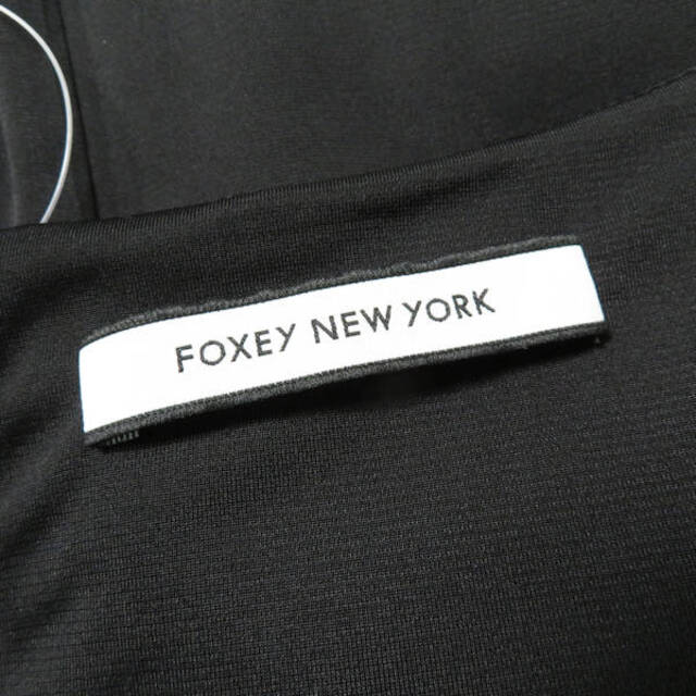 FOXEY(フォクシー)の美品 FOXEY NEW YORK フォクシー 33710 ワンピース ブラック系 40 ポリエステル他 ドレス レディース AY2902A58  レディースのワンピース(ミニワンピース)の商品写真